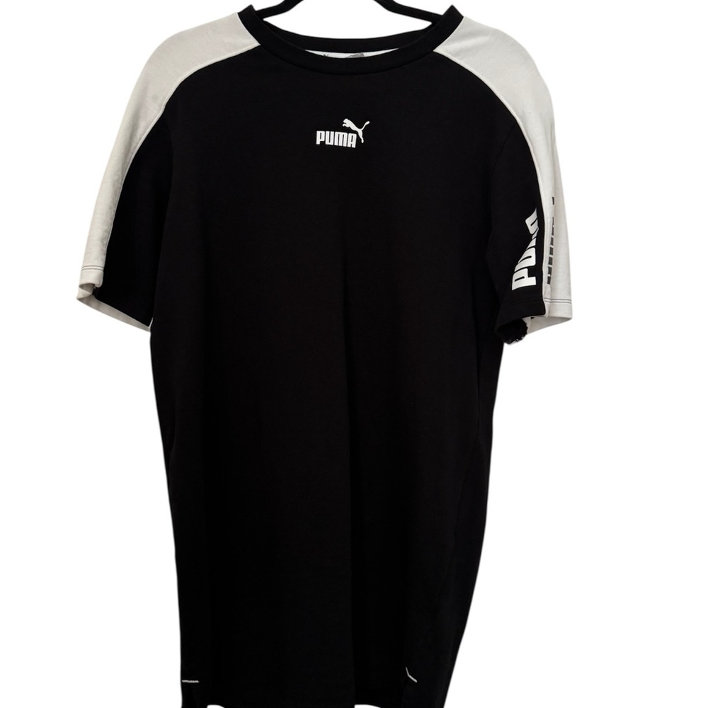 Puma Women's Black Dress with White Sleeves